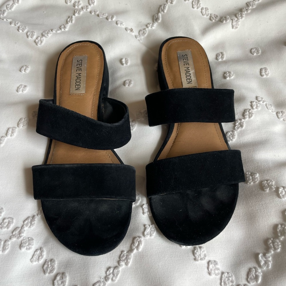 Steve Madden Black Women's Sandals Size 7